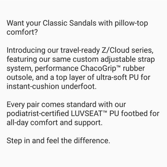 CHACO Z CLOUD ADJUSTABLE SPORT SANDALS - Picture 5 of 5